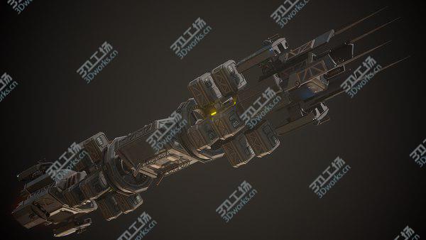 images/goods_img/20210312/3D Sci-Fi Heavy Freighter Cargo Spaceship model/3.jpg